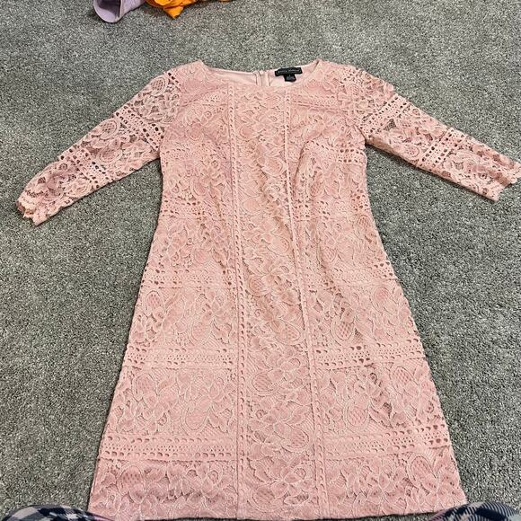 Jessica Howard Pink Lace Dress size 6 - Picture 1 of 4